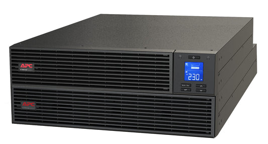 APC SRV6KRI | 6kVA/6kW Rackmount 4U UPS, 230V, Hard Wire 3-Wire Outlet, Intelligent Card Slot, LCD, No Rail Kit
