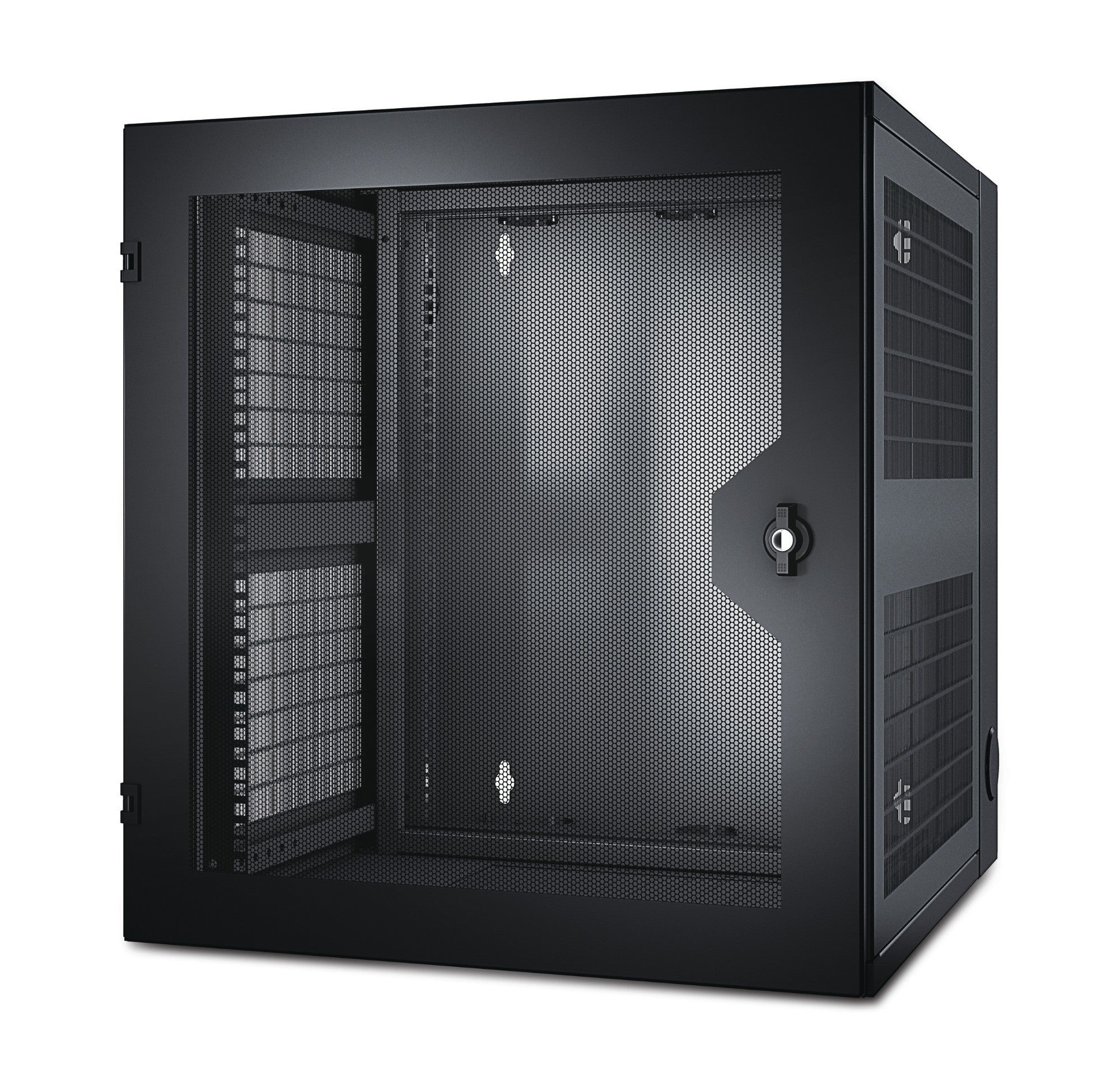 APC AR100HD | NetShelter 13U Wallmount Rack Cabinet, Vented Door, Doub ...
