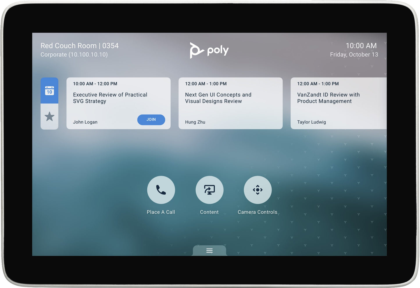 Poly 2200-30760-001 | TC8 Touch Controller for G7500, Studio X30/X50, 8" Display, PoE