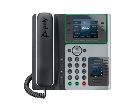Poly 82M90AA | Edge E450 IP Phone, PoE, 240V, AU Plug