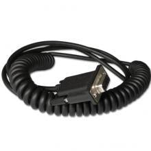 Honeywell CBL-020-300-C00 | 3m RS232 DB9 Serial Cable, Coiled, 5V Host Power, Black