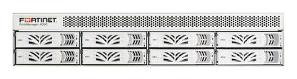 White Fortinet FortiManager 400G appliance with perforated top and ventilation grilles