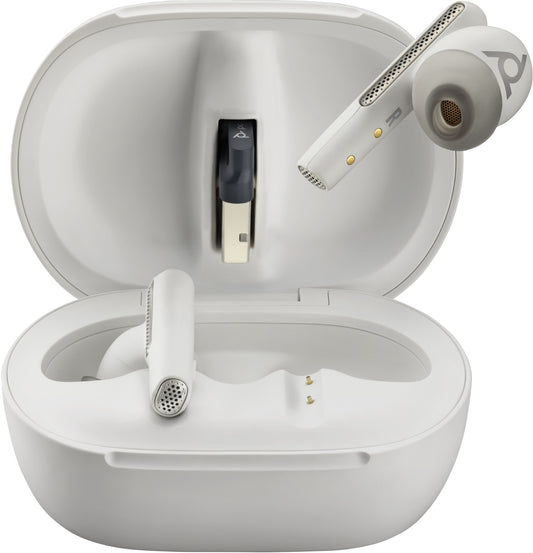 Poly 216755-02 | Voyager Free 60+ MS, Touchscreen Charge Case, USB-C, White