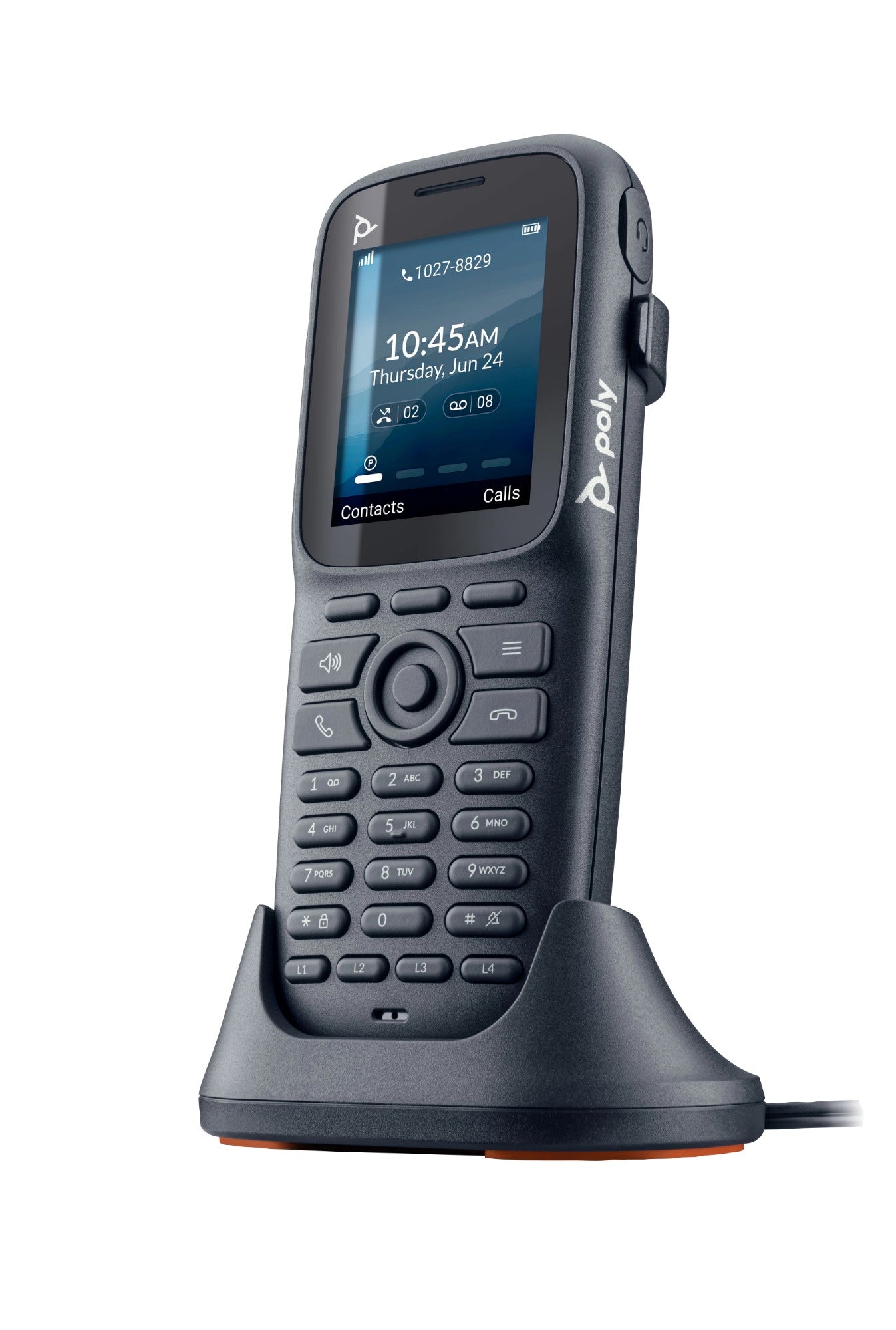 Poly 8F3E4AA | Rove 20 DECT IP Phone, 2" Display, 50m Range, Long Battery