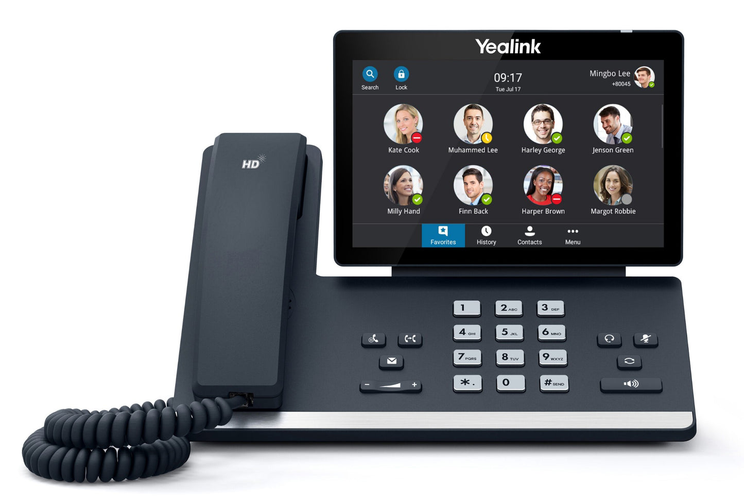 Yealink ZOOM-MP58-WH | Zoom Edition Wireless Bluetooth Handset, HD Audio, Android, Noise Proof Technology