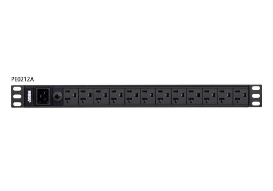ATEN PE0212G-AT-G | PE0212G Basic PDU 1U, 12 x C13, 16A, overload protection