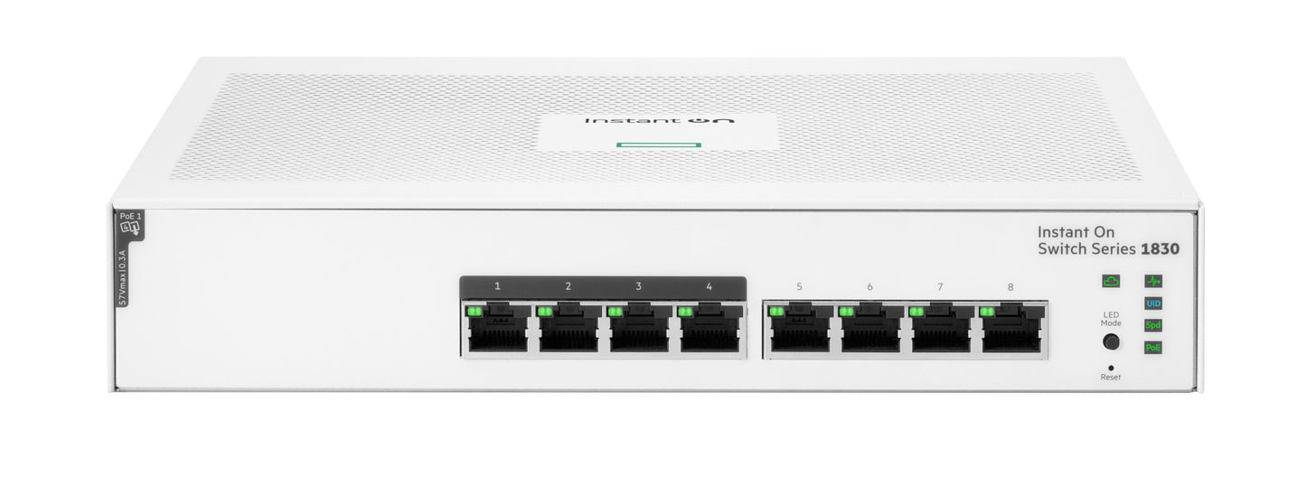 Aruba Instant On JL811A | Instant On 1830 8G 4p PoE 65W Managed Switch