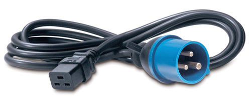 APC AP9876 | NetShelter Power Cord C19 to IEC309 16A 2.5m for Rack Power Distribution