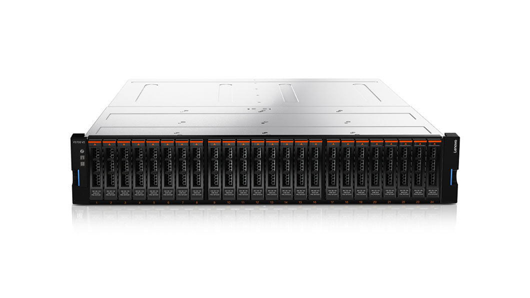 Lenovo 6535EC4 | V3700 V2 XP Disk Array, 2U Rack, Black/Silver