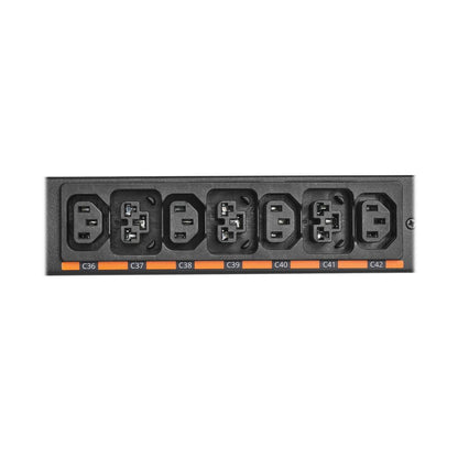 Eaton EVMIGU23X-E PDU black server rack power strip with labeled C36-C42 C13 outlets