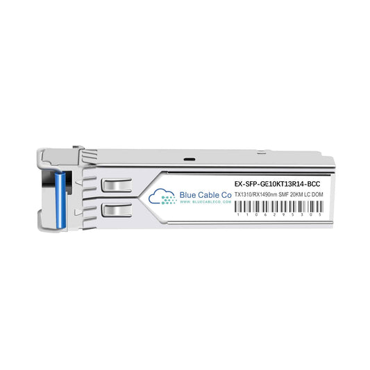 EX-SFP-GE10KT13R14-BCC | Juniper Compatible 1GB BiDi Transceiver - 10km (1000BASE-BX-U)