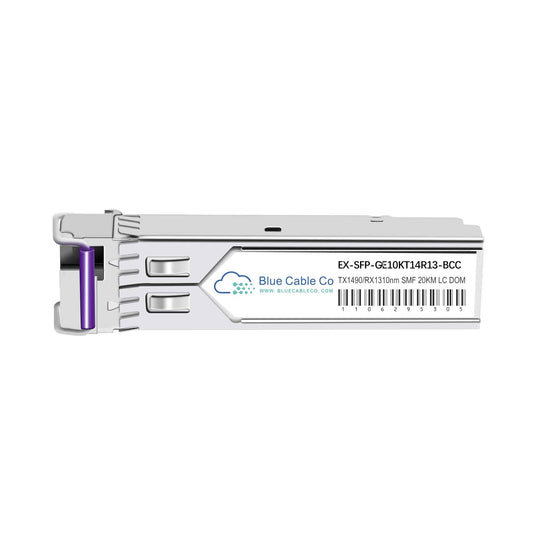 EX-SFP-GE10KT14R13-BCC | Juniper Compatible 1GB BiDi Transceiver - 10km (1000BASE-BX-D)