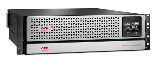 APC SRTL1500RMXLI-NC | 1500VA Rackmount 3U UPS, 230V, 8x C13 IEC Outlets, Network Card, Extended Runtime, Lithium-Ion Battery, Rail Kit