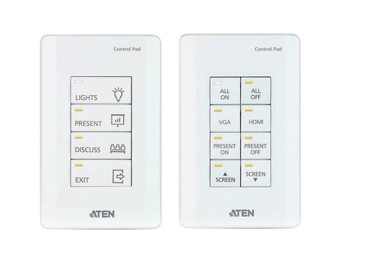 ATEN VK0100-AT | VK0100 Control Pad - 8 Buttons, 2x RS-232, 2x Relay, Ethernet