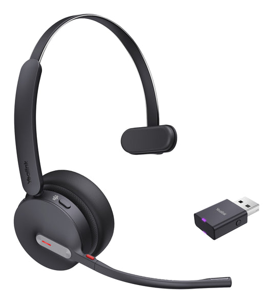 Yealink 1208687 | WH64 Hybrid Mono Teams Headset, Wireless, Bluetooth, Micro-USB