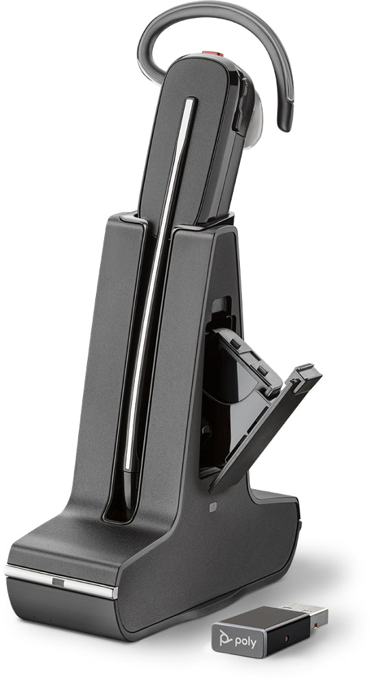 Poly 211207-02 | Savi 8245 UC Wireless Headset, DECT, USB-C, Convertible Styles