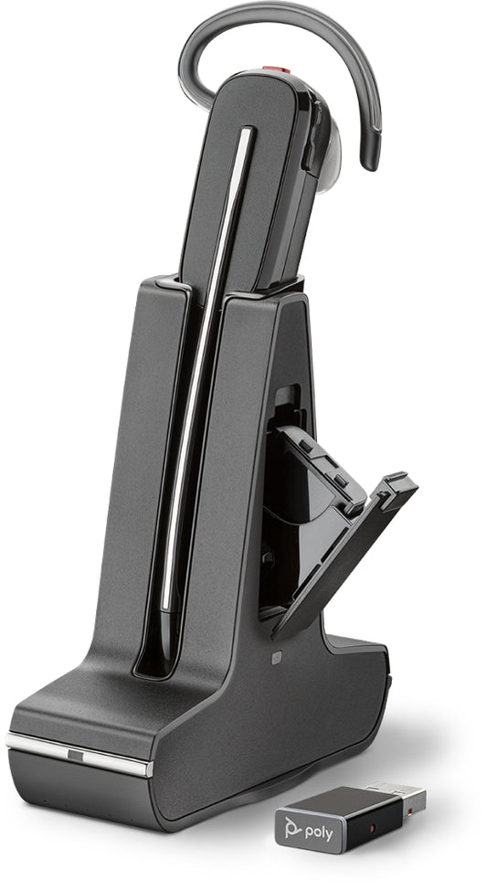 Poly 211207-02 | Savi 8245 UC Wireless Headset, DECT, USB-C, Convertible Styles