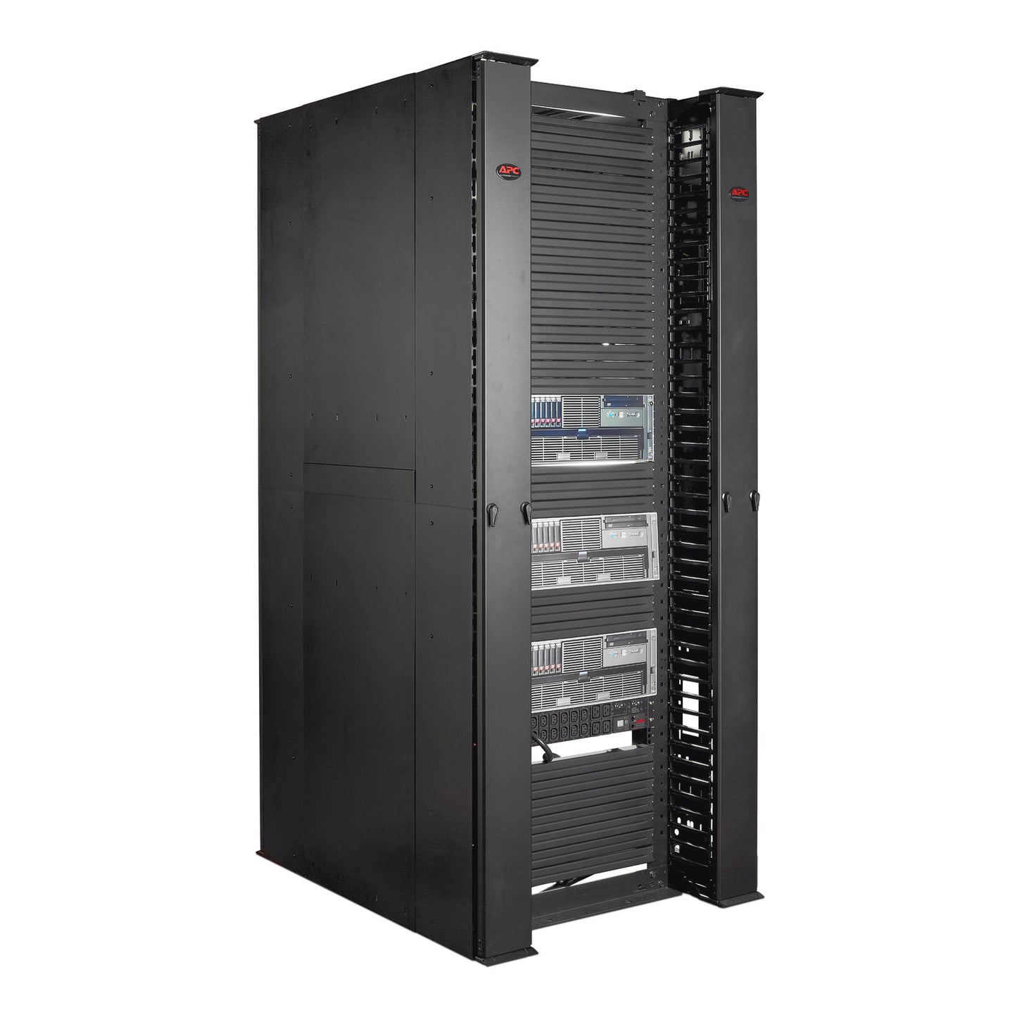APC AR8625 | CDX Vertical Cable Manager, 84"H x 6"W, Double-Sided with Doors