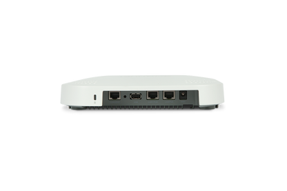 Fortinet FAP-U321EV-N white rectangular switch with black ports and vents