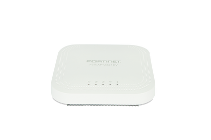White Fortinet FAP-U321EV-N AP with sleek rectangular design