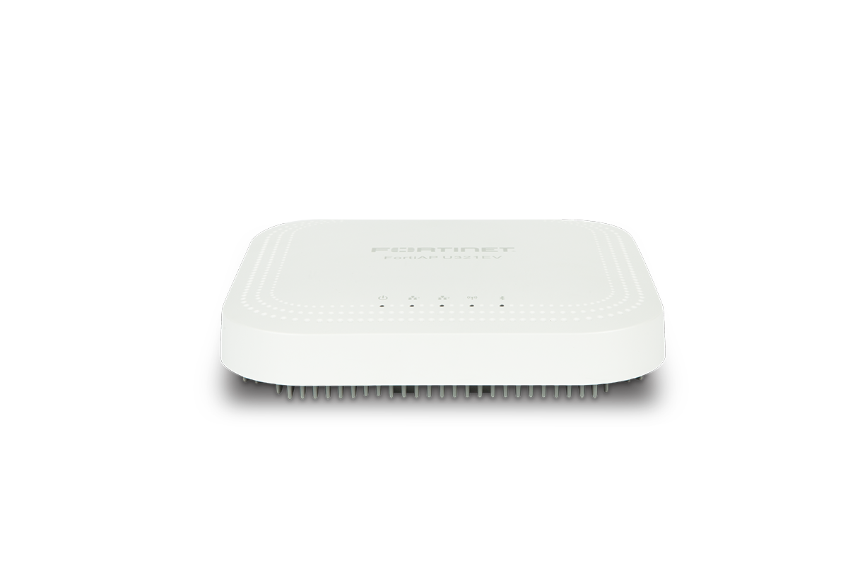 Fortinet FAP-U321EV-N white matte wireless access point back view