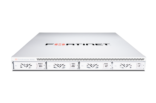 White Fortinet FortiAnalyzer 500G with AC power supply for 800G/810G