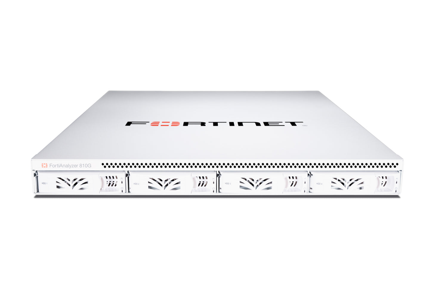 White Fortinet FortiAnalyzer-810G FAZ-810G with front ventilation slots