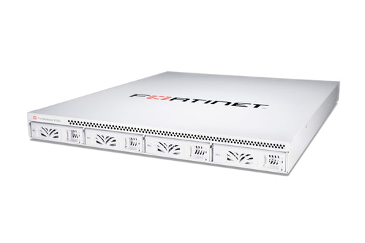 White Fortinet FortiGate 650E security appliance front view