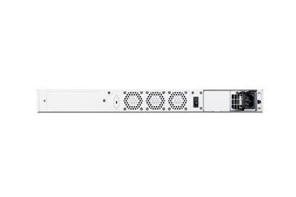 Back of Fortinet FAC-300F server rack with 3 ventilation grilles