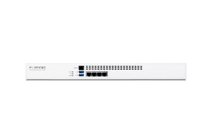 Fortinet FortiGate-60F white security appliance with Ethernet ports, USB