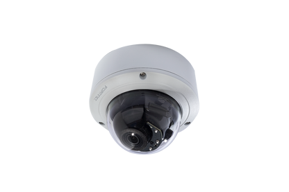 Fortinet FCM-CD51-C 5MP dome IP camera with white dome, black lens and cover