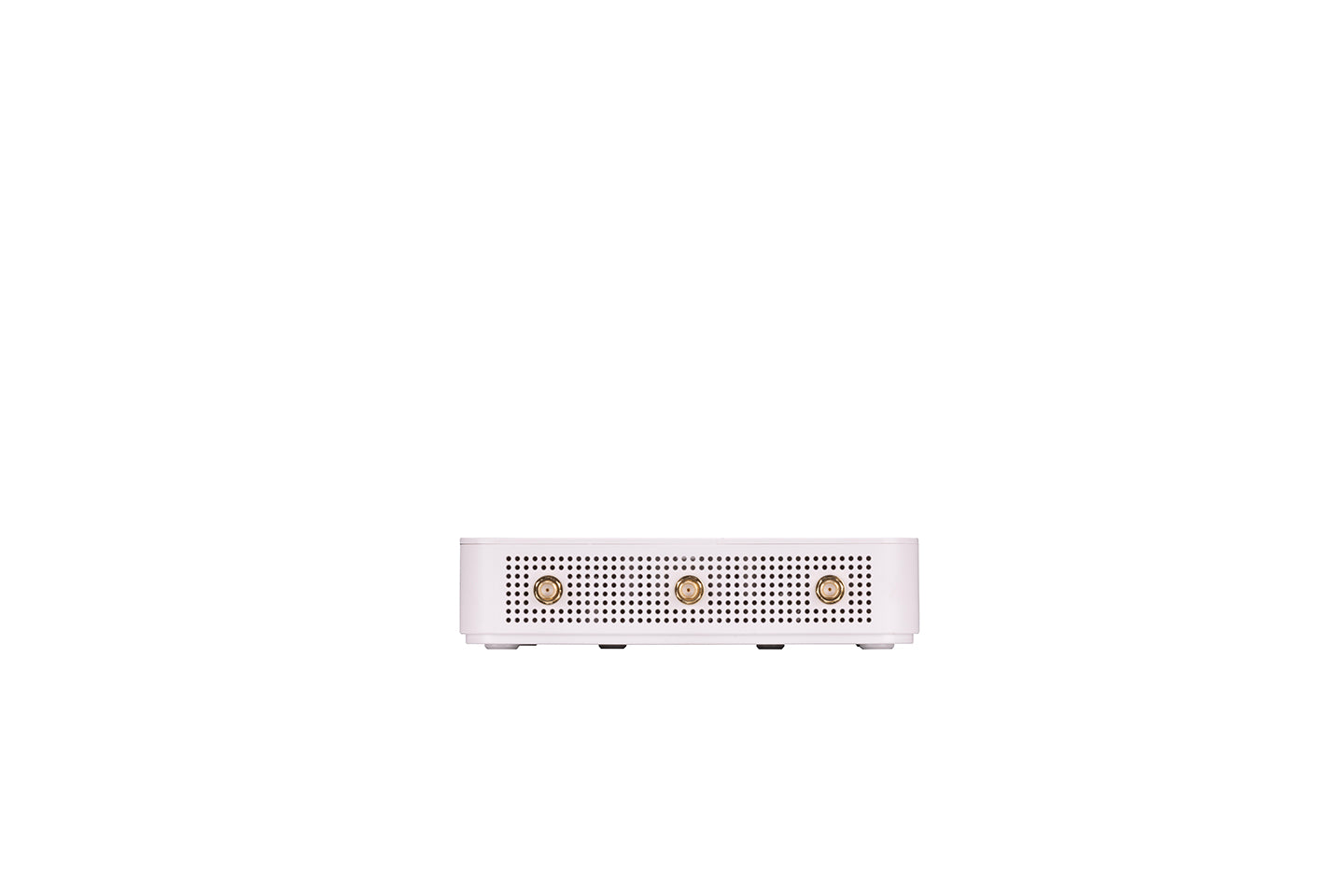 Back of Fortinet FortiExtender-101G with 3 gold ports