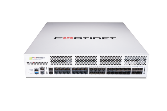 White Fortinet FG-1801F FortiGate-1801F network switch with ports