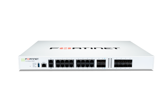 White Fortinet FortiGate-60C back view with Ethernet and USB ports