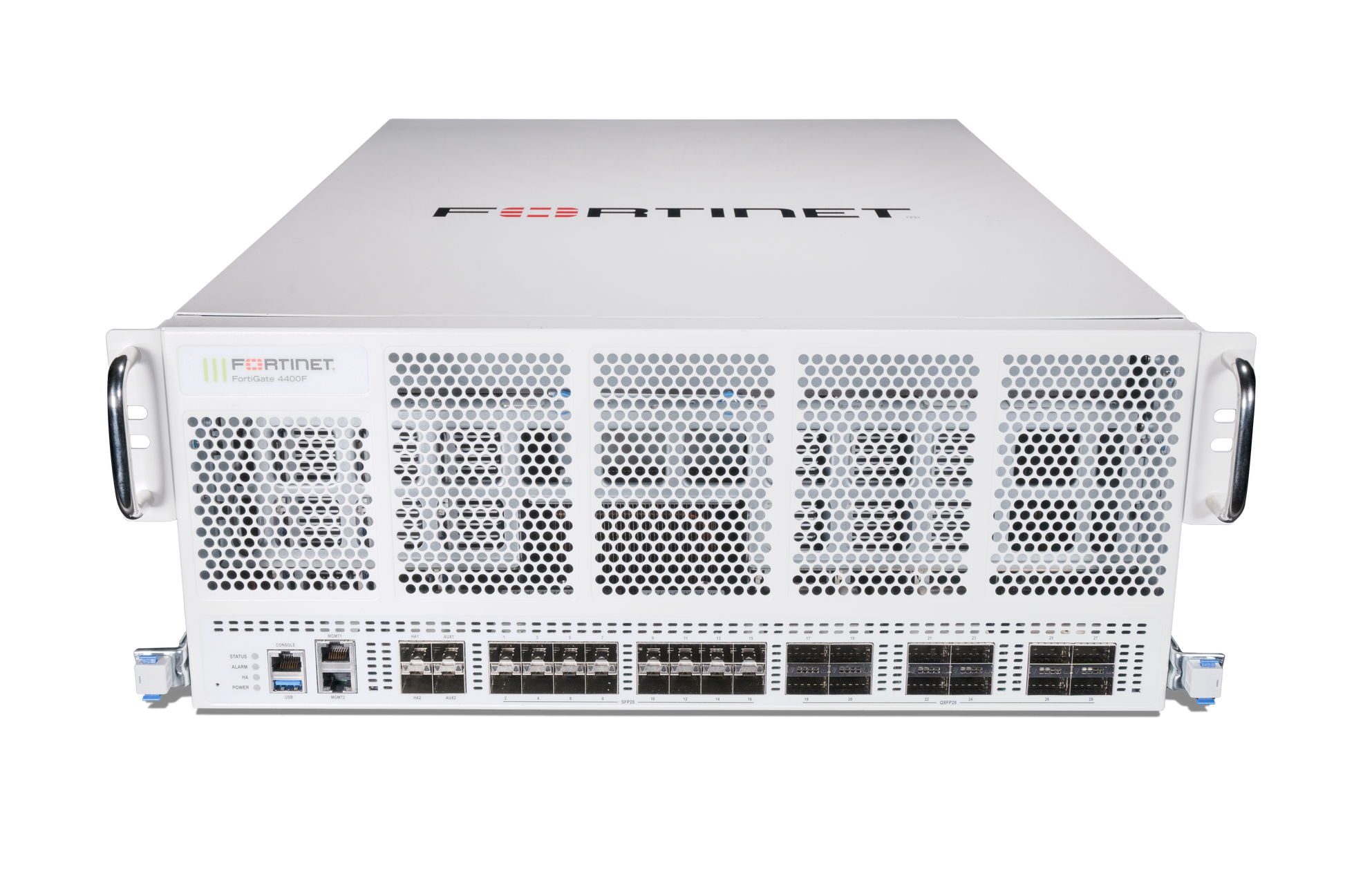Fortinet FG-4401F-USG FortiGate-4401F white security appliance front view