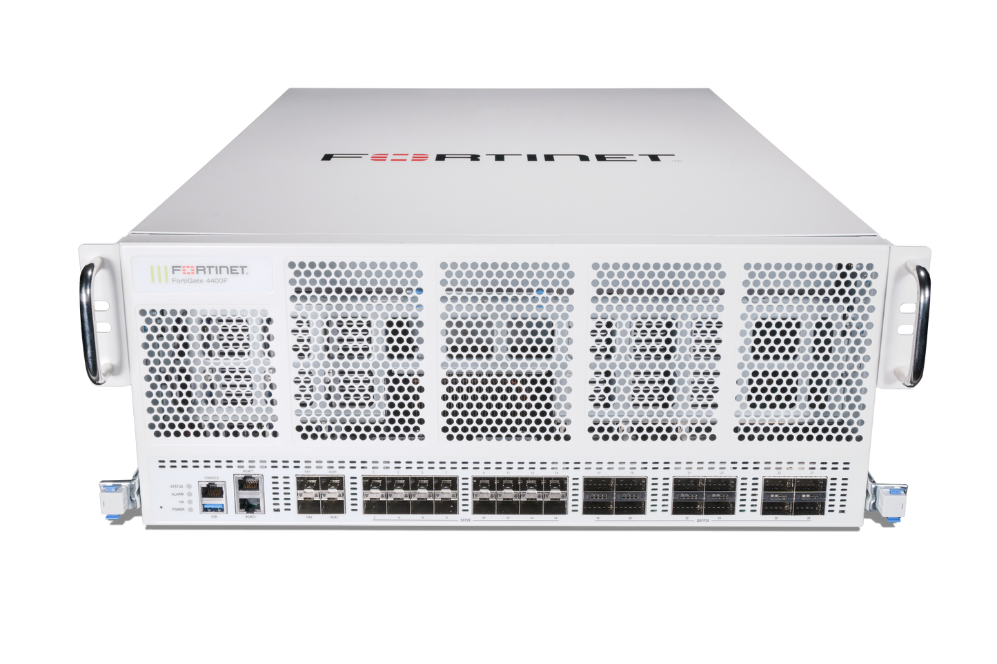 Fortinet FG-4401F FortiGate-4401F white security appliance front view
