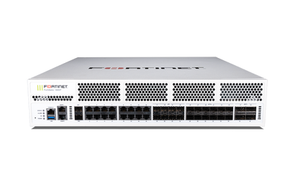 White Fortinet FortiGate 1800F security appliance front view