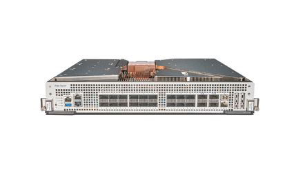Fortinet FIM-7921F 7xxxF I/O module with silver chassis, ports and vents