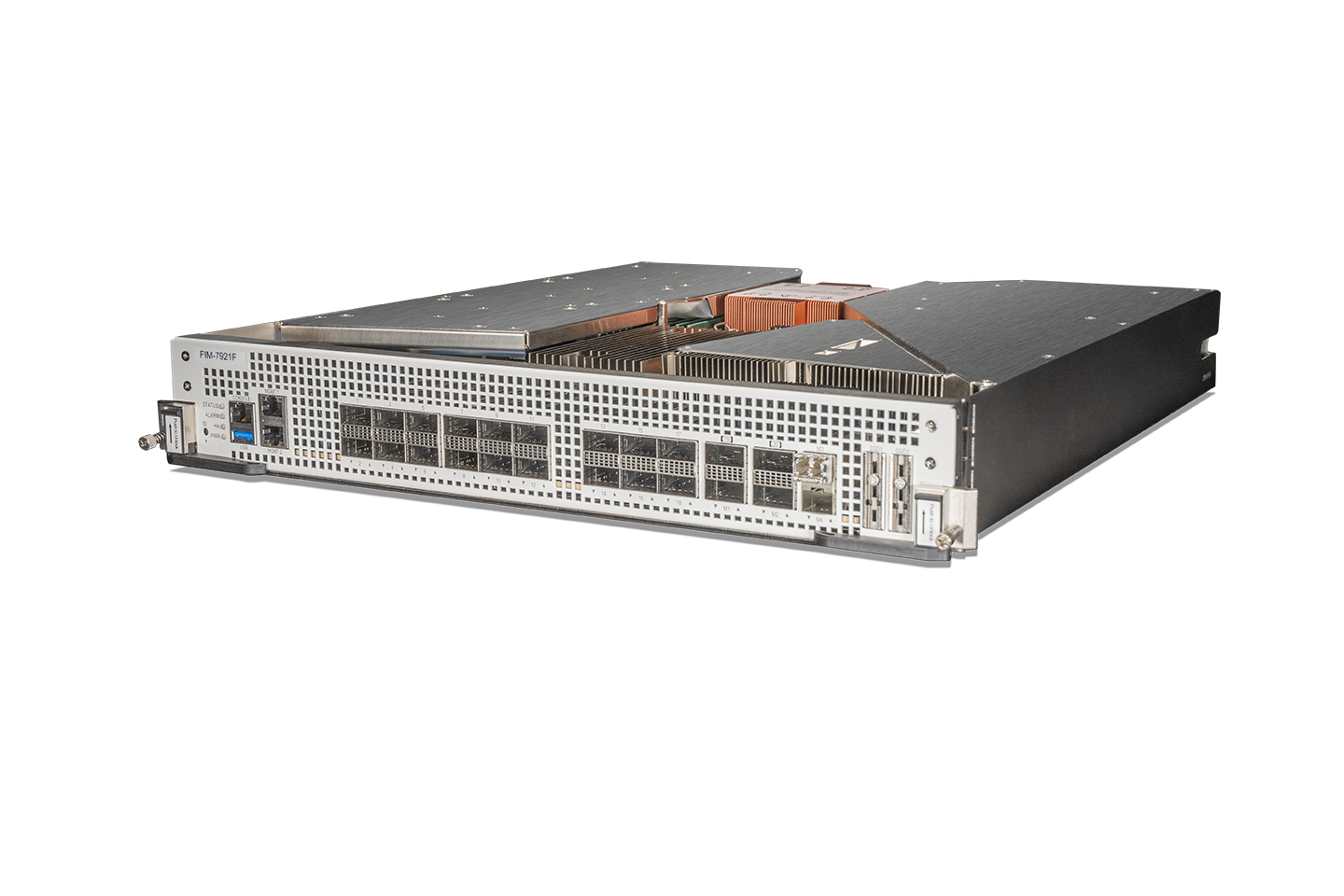Fortinet FIM-7921F 7xxxF series silver server rack with ports and log storage