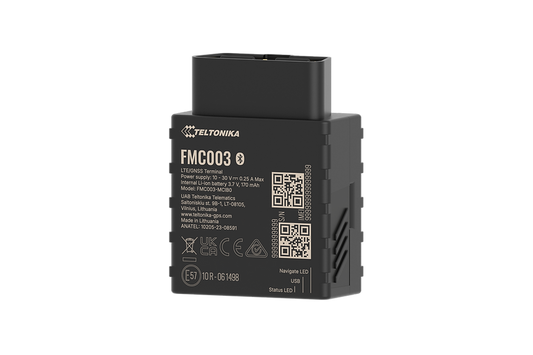 Teltonika FMC003WMNW01 | FMC003 OBD Plug-and-Track GNSS/LTE Vehicle Tracking Terminal