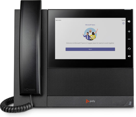 Poly 2200-49780-019 | CCX 600 Business Media Phone, 7" Touchscreen, PoE, Teams/SFB