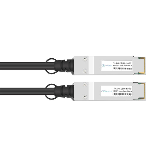 FN-CABLE-QSFP+X-BCC | Fortinet Compatible QSFP to QSFP Copper DAC Cable, 40GB, 40GBASE-CR4 | 1 to 5M