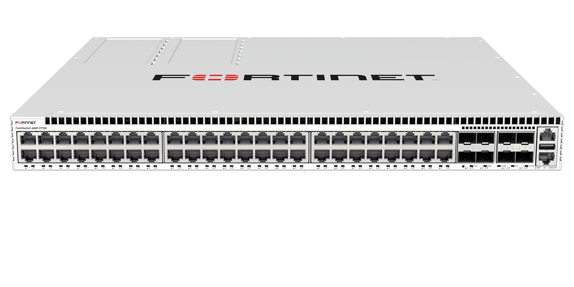 Silver Fortinet FTS-5402-16S switch for FS-600-PSU-1200 power supply