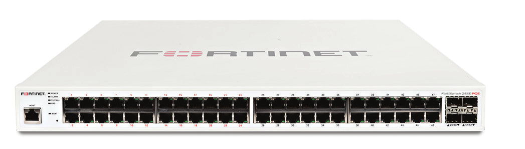 Fortinet FS-248E-POE | 48 GE RJ45, 4 SFP, PoE+ 370W, FortiSwitch FS-248E-POE