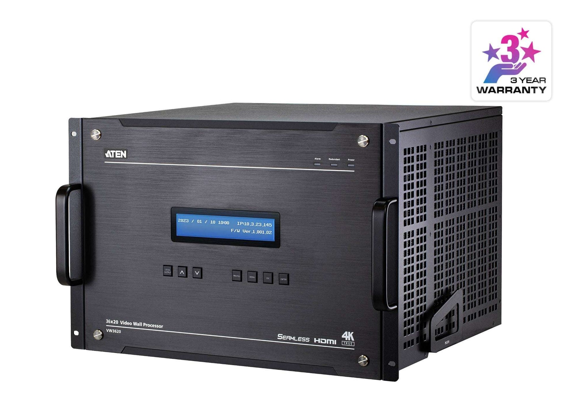 ATEN VW3620-AT-U | VW3620 Modular Video Wall Processor, 36 x 20 I/O, True 4K