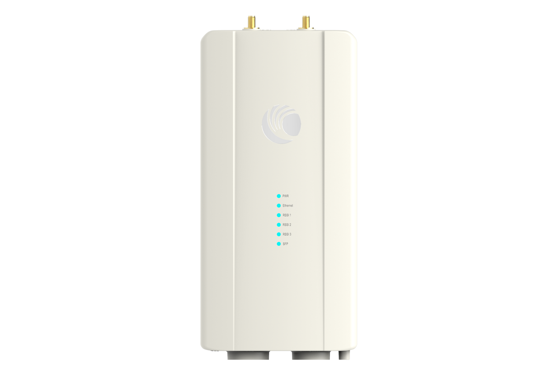 Cambium ePMP 5 GHz Force 400C cream wireless router with gold antennas