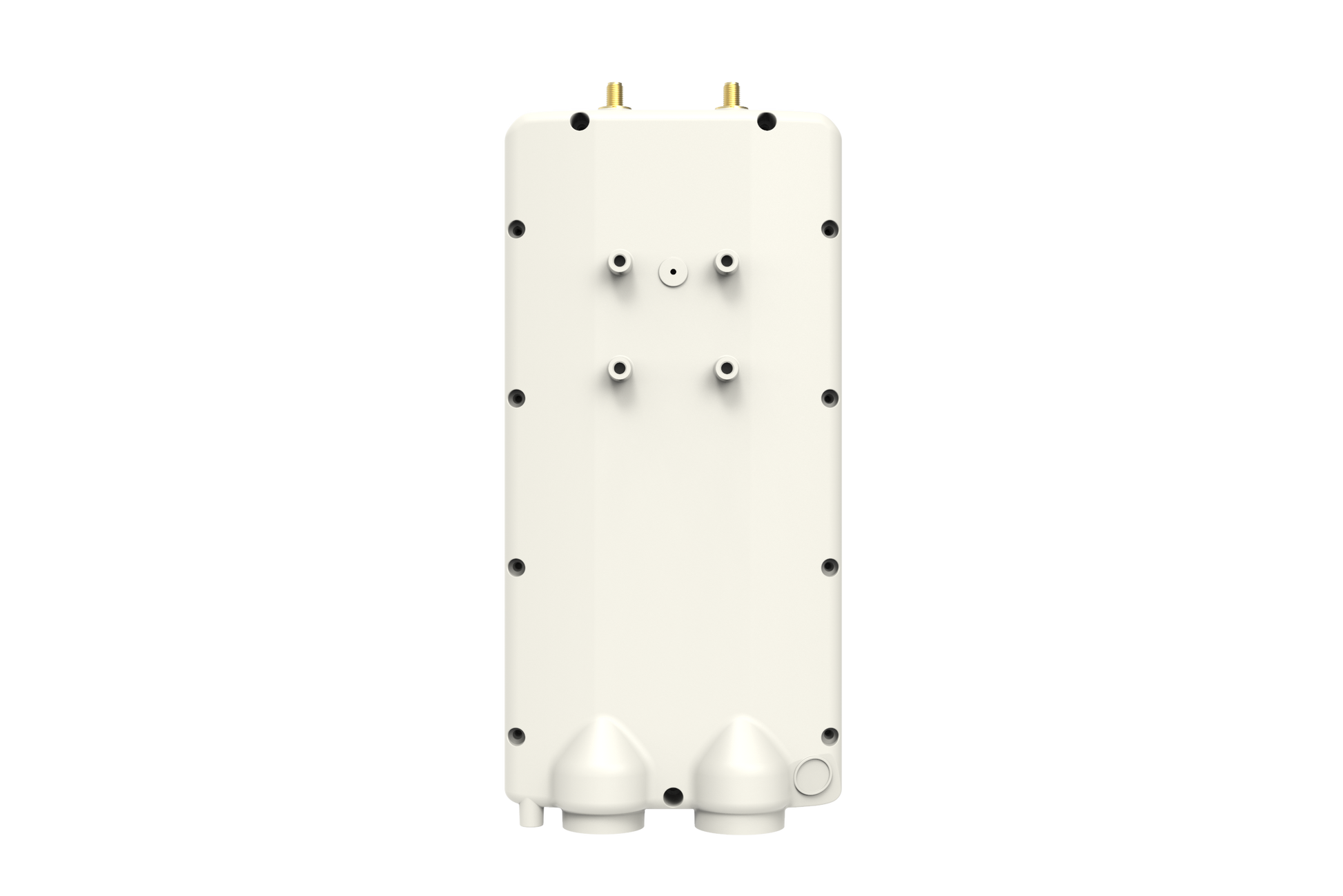 Cambium ePMP 5 GHz Force 400C back view with mounting holes and connectors