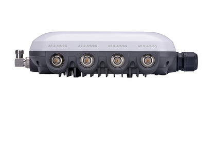 Back of Fortinet FortiAP-432G-N with gray coax ports a6 a7 2.4/5g