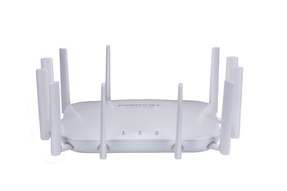 Fortinet FAP-443K-N Wi-Fi 7 tri-band indoor AP white router with antennas