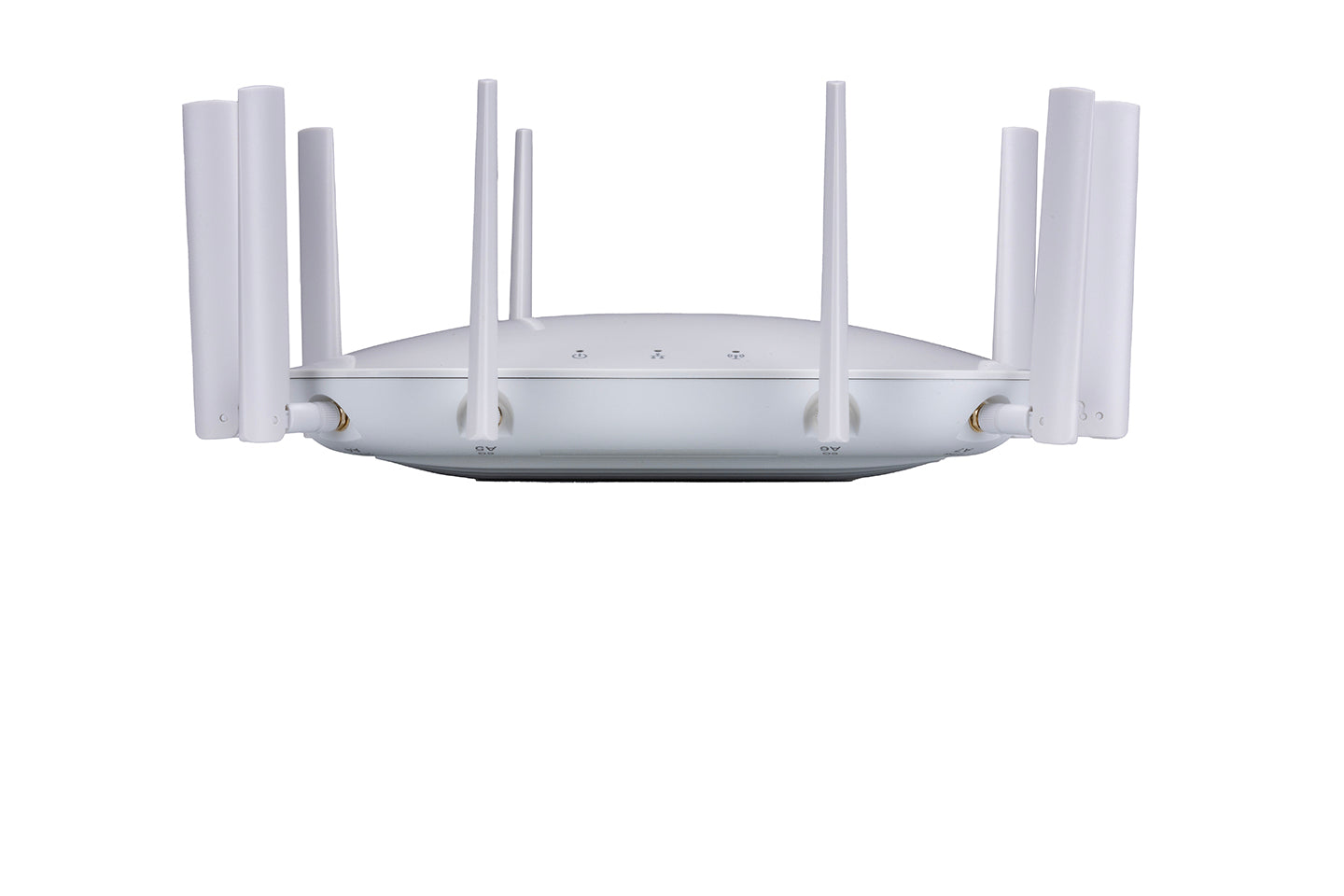 Fortinet FAP-443K-N white Wi-Fi 7 router with 8 antennas